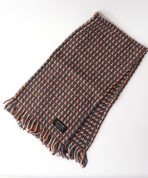 John branigan(ジョンブラニガン)の「【John Branigan/ジョン・ブラニガン】別注ニットクロスマフラー24(マフラー・メンズ・ブルー系その他6/ブルー系その他/ベージュ系その他/ホワイト系その他4/ブラック系その他/ブラウン系その他/ホワイト系その他2・FREE)」の19枚目の写真