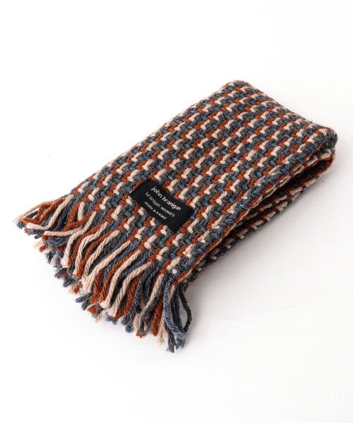 John branigan(ジョンブラニガン)の「【John Branigan/ジョン・ブラニガン】別注ニットクロスマフラー24(マフラー・メンズ・ブルー系その他6/ブルー系その他/ベージュ系その他/ホワイト系その他4/ブラック系その他/ブラウン系その他/ホワイト系その他2・FREE)」の21枚目の写真