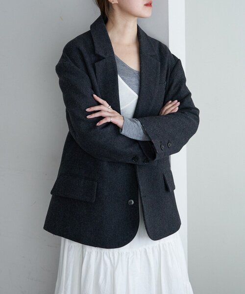 セール】ウールBIGテーラードジャコット（その他アウター）｜SHENERY