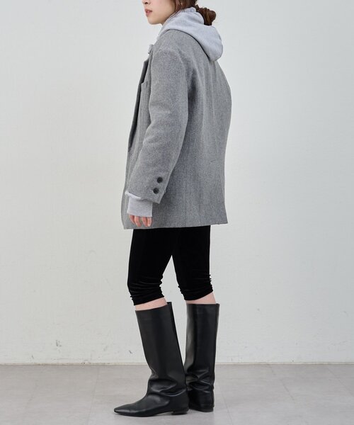 SHENERY（シーナリー）の「ウールBIGテーラードジャコット（その他アウター・レディース・ブラック/グレー・36/38）」の5枚目の写真