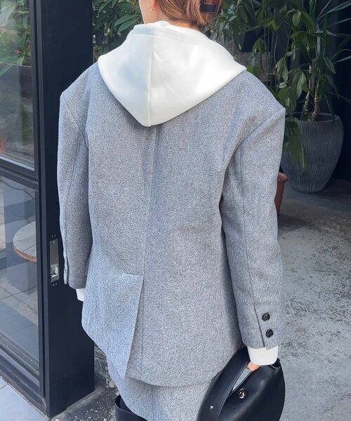 SHENERY（シーナリー）の「ウールBIGテーラードジャコット（その他アウター・レディース・ブラック/グレー・36/38）」の15枚目の写真