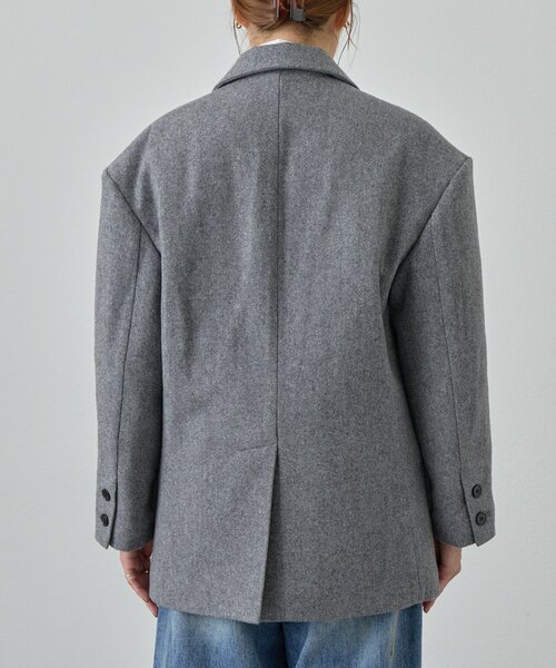 SHENERY（シーナリー）の「ウールBIGテーラードジャコット（その他アウター・レディース・ブラック/グレー・36/38）」の18枚目の写真