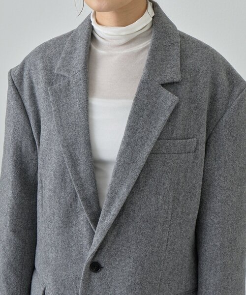 SHENERY（シーナリー）の「ウールBIGテーラードジャコット（その他アウター・レディース・ブラック/グレー・36/38）」の19枚目の写真