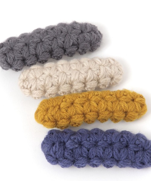 niko and...（ニコアンド）の「ニットバレッタ（バレッタ/ヘアクリップ・レディース・イエロー/ブルー/グレー/アイボリー・0）」の7枚目の写真