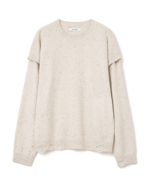 MILLO WOMEN（ミロウーマン）の「ボタンデミージニットトップ [エクリュ]（ニット/セーター・レディース・その他・ONE SIZE）」の2枚目の写真