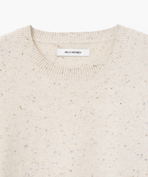 MILLO WOMEN（ミロウーマン）の「ボタンデミージニットトップ [エクリュ]（ニット/セーター・レディース・その他・ONE SIZE）」の4枚目の写真