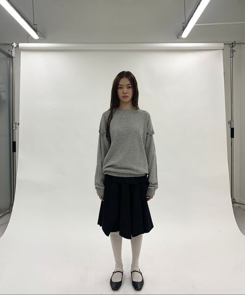 MILLO WOMEN（ミロウーマン）の「ボタンデミージニットトップ [エクリュ]（ニット/セーター・レディース・その他・ONE SIZE）」の11枚目の写真