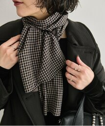 ear PAPILLONNER | コットン格子柄ストール(ストール/ショール)