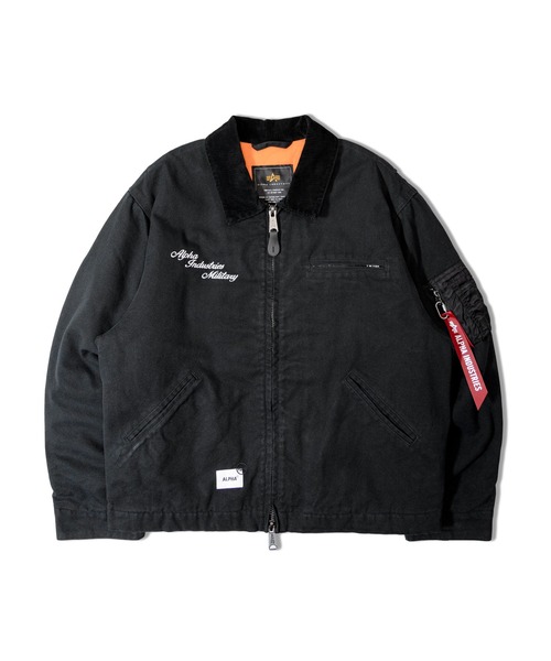Alpha Industries（アルファインダストリーズ）の「ALPHA-UNFRM DETROIT JACKET（その他アウター・メンズ・ベージュ/ブラック・M/L）」の2枚目の写真