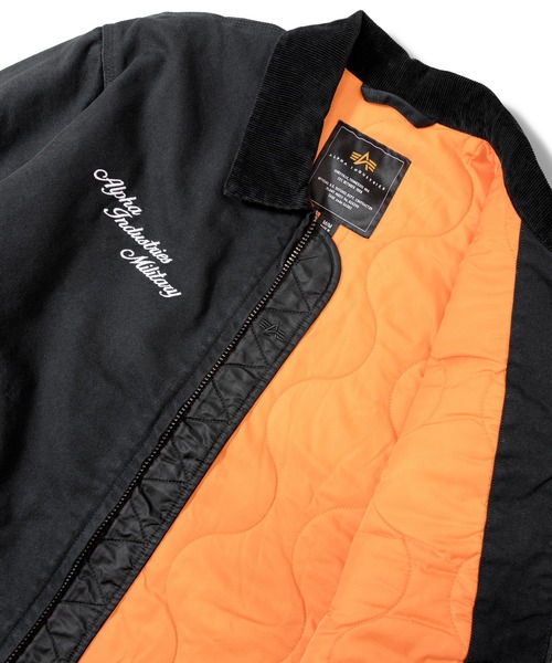 Alpha Industries（アルファインダストリーズ）の「ALPHA-UNFRM DETROIT JACKET（その他アウター・メンズ・ベージュ/ブラック・M/L）」の6枚目の写真