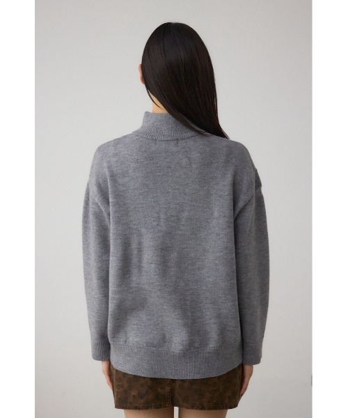 セール】アソートカラーハーフジップニットトップス（ニット/セーター