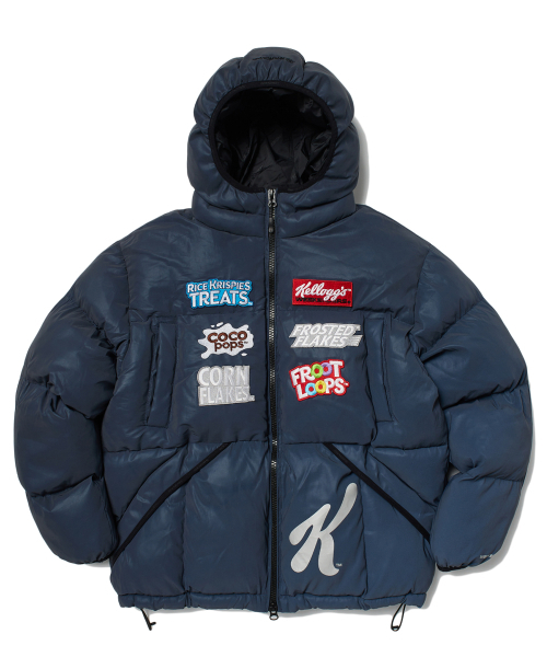 WKNDRS(ウィーキャンドース)の「KELLOGGS SPONSOR PUFFER JK (NAVY)(ダウンジャケット/コート・レディース・その他・X-LARGE/LARGE/MEDIUM)」の1枚目の写真