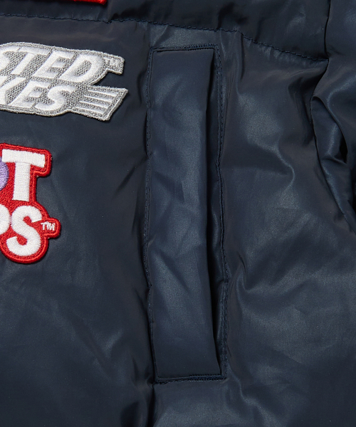 WKNDRS(ウィーキャンドース)の「KELLOGGS SPONSOR PUFFER JK (NAVY)(ダウンジャケット/コート・レディース・その他・X-LARGE/LARGE/MEDIUM)」の4枚目の写真