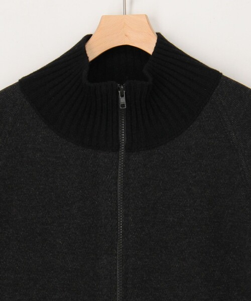 MICO COULIER（ミコクリエ）の「ニットドッキングブルゾン（ブルゾン・レディース・キナリ/チャコールグレー・38）」の19枚目の写真