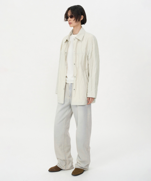 INSILENCE WOMEN（インサイレンスウーマン）の「リンクルオーバーサイズハーフトレンチICEGREY（トレンチコート・レディース・その他・X-SMALL/SMALL/MEDIUM）」の10枚目の写真