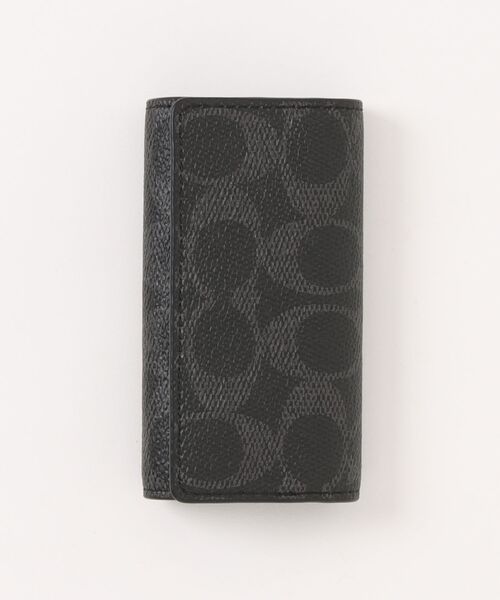 COACH（コーチ）の「6 リング キー ケース・シグネチャー キャンバス（キーケース/キーアクセサリー・メンズ・ブラック系その他・ONE）」の3枚目の写真