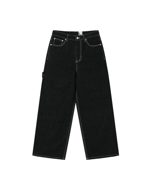 Embroied Nonfade Denim Pants Black（デニムパンツ）｜KASHIKO