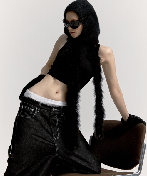 Embroied Nonfade Denim Pants Black（デニムパンツ）｜KASHIKO