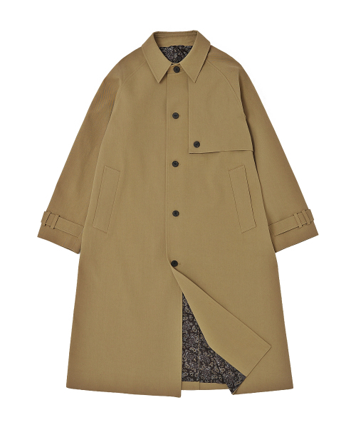 A NOTHING(アナッシング)の「EARTH COTTON BALMACAAN COAT (Beige)(トレンチコート・レディース・その他・SMALL/MEDIUM/LARGE)」の1枚目の写真