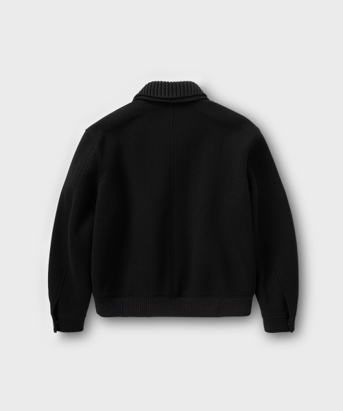 NONBLANK(ノンブランク)の「ニットカラーウールブレンドショートジャケット_BLACK(その他アウター・メンズ・ブラック・X-LARGE/MEDIUM/LARGE)」の3枚目の写真