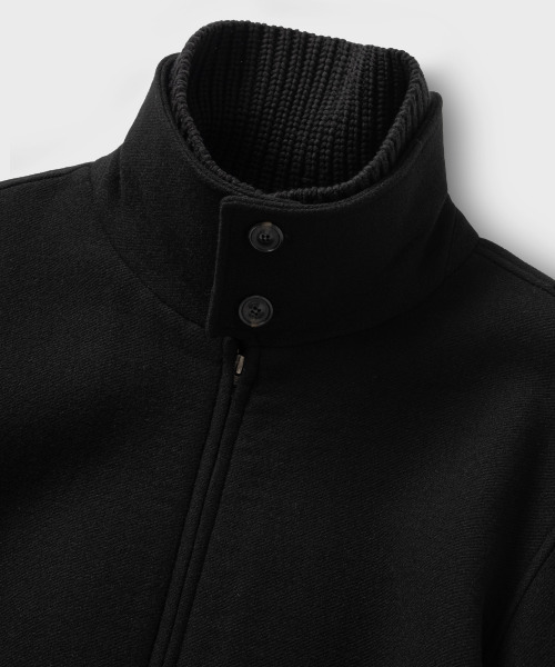 NONBLANK(ノンブランク)の「ニットカラーウールブレンドショートジャケット_BLACK(その他アウター・メンズ・ブラック・X-LARGE/MEDIUM/LARGE)」の5枚目の写真