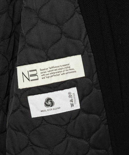 NONBLANK(ノンブランク)の「ニットカラーウールブレンドショートジャケット_BLACK(その他アウター・メンズ・ブラック・X-LARGE/MEDIUM/LARGE)」の7枚目の写真