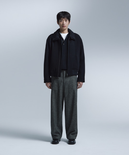 NONBLANK(ノンブランク)の「ニットカラーウールブレンドショートジャケット_BLACK(その他アウター・メンズ・ブラック・X-LARGE/MEDIUM/LARGE)」の14枚目の写真