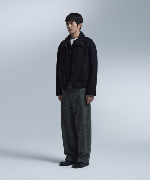 NONBLANK(ノンブランク)の「ニットカラーウールブレンドショートジャケット_BLACK(その他アウター・メンズ・ブラック・X-LARGE/MEDIUM/LARGE)」の16枚目の写真
