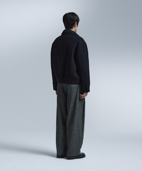 NONBLANK(ノンブランク)の「ニットカラーウールブレンドショートジャケット_BLACK(その他アウター・メンズ・ブラック・X-LARGE/MEDIUM/LARGE)」の18枚目の写真