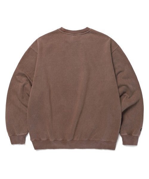 Cavish(カビシ)の「COLLAGE PIGMENT SWEATSHIRT BROWN(CV2DSUM462A)(スウェット・レディース・ブラウン・LARGE/MEDIUM/SMALL/X-LARGE)」の2枚目の写真