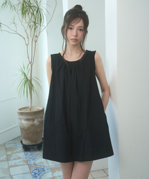 LIE MEQUE（リメーク）の「オープンバックスリーブレスドレス ブラック（ワンピース）」