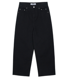 FDR（エフディーアール）の「Straight Fit Canvas Cotton Jeans Black（その他パンツ）」