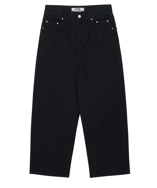 FDR(エフディーアール)の「Straight Fit Canvas Cotton Jeans Black(その他パンツ・メンズ・その他・MEDIUM/LARGE/SMALL)」の1枚目の写真