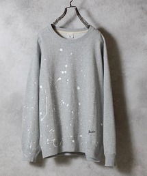 HAND PAINTED FIRM COTTON L/S SWEATSHIRT / ハンドペイント ファーム コットン クルーネック スウェット