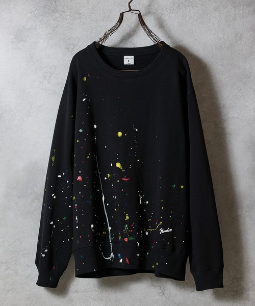 HAND PAINTED FIRM COTTON L/S SWEATSHIRT / ハンドペイント ファーム