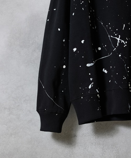 NUMBER (N)INE（ナンバーナイン）の「HAND PAINTED FIRM COTTON L/S SWEATSHIRT / ハンドペイント ファーム コットン クルーネック スウェット（スウェット・メンズ・ブラック/グレー/グレー系その他3/グレー系その他2/ブラック系その他2・XL/L/M）」の13枚目の写真