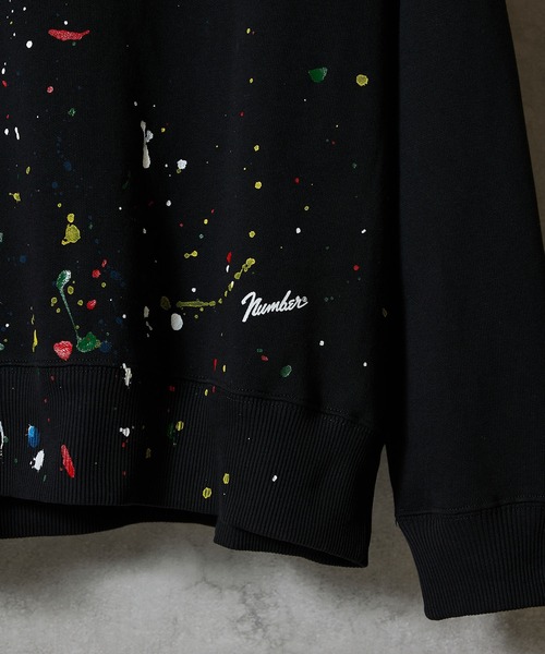 NUMBER (N)INE（ナンバーナイン）の「HAND PAINTED FIRM COTTON L/S SWEATSHIRT / ハンドペイント ファーム コットン クルーネック スウェット（スウェット・メンズ・ブラック/グレー/グレー系その他3/グレー系その他2/ブラック系その他2・XL/L/M）」の9枚目の写真