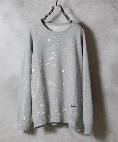 NUMBER (N)INE（ナンバーナイン）の「HAND PAINTED FIRM COTTON L/S SWEATSHIRT / ハンドペイント ファーム コットン クルーネック スウェット（スウェット・メンズ・ブラック/グレー/グレー系その他3/グレー系その他2/ブラック系その他2・XL/L/M）」の21枚目の写真