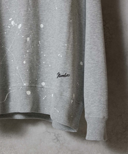 HAND PAINTED FIRM COTTON L/S SWEATSHIRT / ハンドペイント ファーム