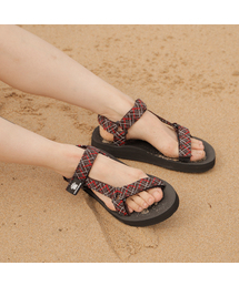 INNUIT（イヌイット）の「Velcro Strap Sandals Champion NS IT-1830-66 Black/Red（サンダル）」