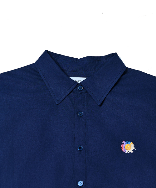 TEN PAST SEVEN（テン ファスト セブン）の「ネイビーのバックプリーツシャツ（シャツ/ブラウス・メンズ・その他・MEDIUM/LARGE）」の3枚目の写真