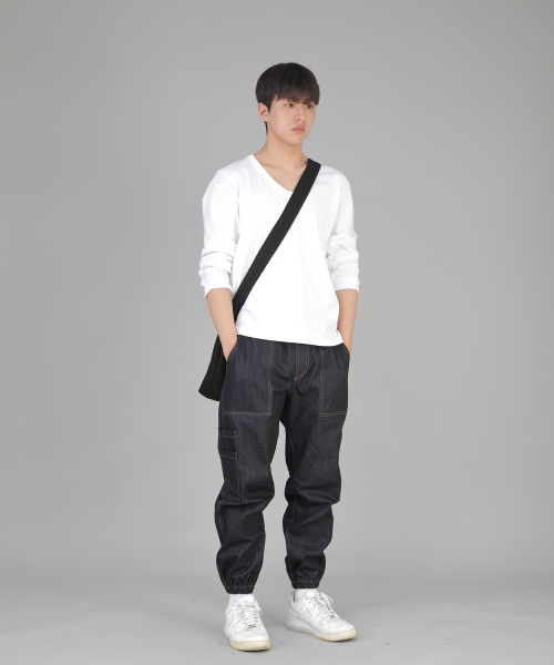 SAINTCREW（セントクルー）の「ボールドライン Mサイズ クロスバッグ LMC-128 ブラックブラック（メッセンジャーバッグ・メンズ・その他・フリー）」の5枚目の写真