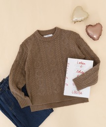 OMNES（オムネス）の「ウォッシャブルケーブルニット KIDS（ニット/セーター）」