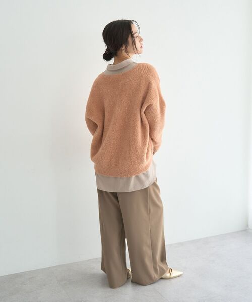 YECCA VECCA（イェッカヴェッカ）の「ラメシャギードルマンニット（ニット/セーター・レディース・ピンク/ライトブルー/アイボリー/オレンジ・FREE）」の19枚目の写真