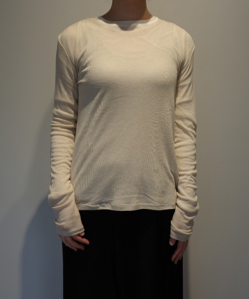 CLANE SHEER LAYERED CUT TOPS（Tシャツ/カットソー）｜CLANE（クラネ