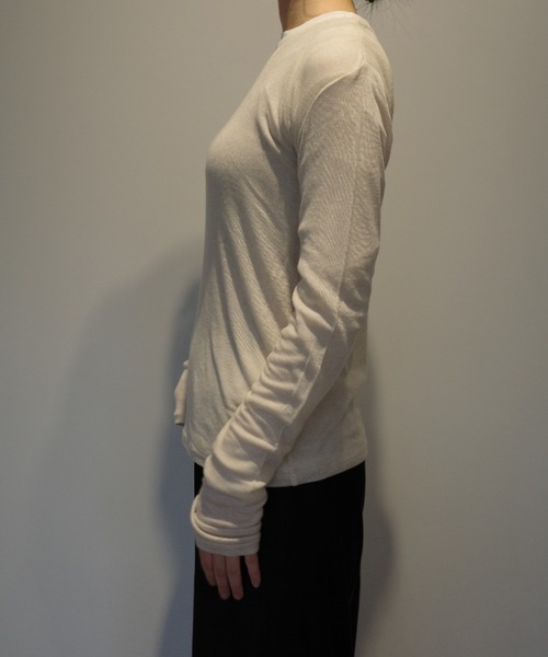 CLANE SHEER LAYERED CUT TOPS（Tシャツ/カットソー）｜CLANE（クラネ