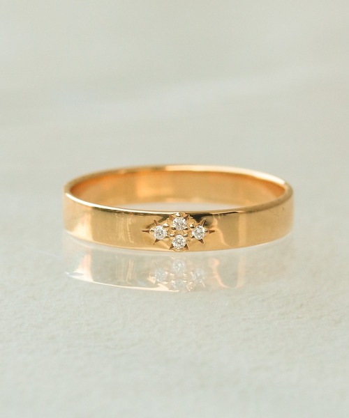 WEB限定】K18vermeil ダイヤモンド ブーケフラットリング（リング