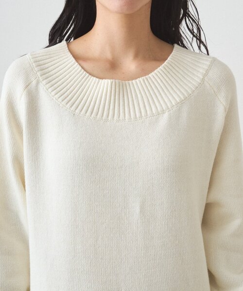 LOUNGEDRESS(ラウンジドレス)の「ハイスリットニットワンピース(ワンピース・レディース・ネイビー/オフホワイト・FREE)」の17枚目の写真