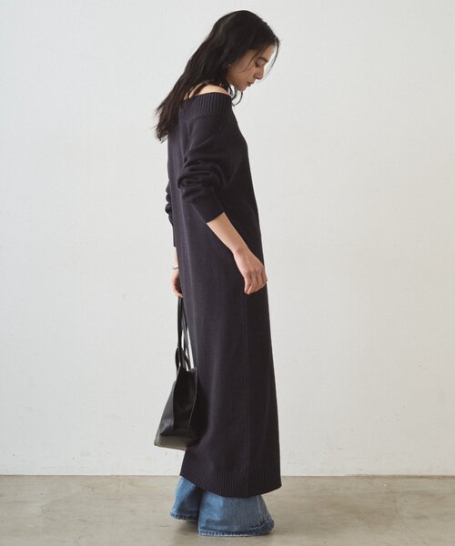 ハイスリットニットワンピース（ワンピース）｜LOUNGEDRESS（ラウンジ