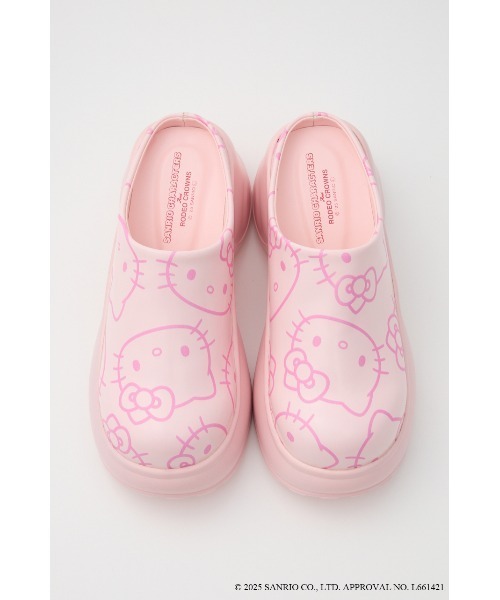 RODEO CROWNS WIDE BOWL（ロデオクラウンズワイドボウル）の「(サンリオキャラクターズ)KITTY スリッポン（スリッポン・レディース・ピンク系その他/ブラック系その他・MEDIUM/LARGE）」の2枚目の写真